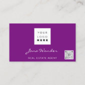 ソーシャルメディアロゴフォトQRコードブログバラBerry 名刺 (正面)