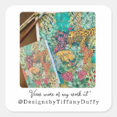 ソーシャルメディア写真テンプレートプロモーション スクエアシール (正面)