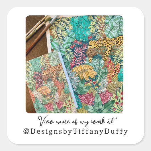 ソーシャルメディア写真テンプレートプロモーション スクエアシール (正面)