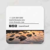 ソーシャルメディア写真家 スクエア名刺 (裏面)