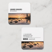 ソーシャルメディア写真家 スクエア名刺 (正面/裏面)