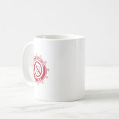 ソーシャルメディア刑務所退役軍人バッジ コーヒーマグカップ (正面左)