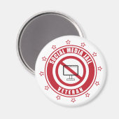 ソーシャルメディア刑務所退役軍人バッジ マグネット (正面/裏面)