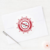 ソーシャルメディア刑務所退役軍人バッジ ラウンドシール (封筒)