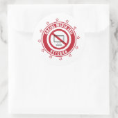 ソーシャルメディア刑務所退役軍人バッジ ラウンドシール (バッグ)