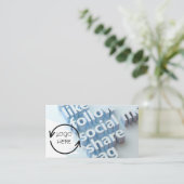 ソーシャルメディア名刺の接続 名刺 (スタンド正面)