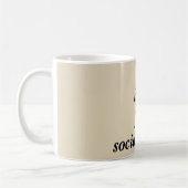 ソーシャルメディア向けに生きる引用文·コーヒー·マグ コーヒーマグカップ (左)