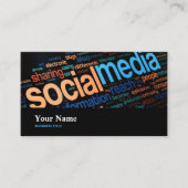 ソーシャルメディア専門家デジタル・オンライン・アナリスト 名刺 (正面)