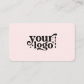 ソーシャルメディア情報ピンク連絡クに接続 名刺 (裏面)