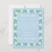 ソーシャルメディア感謝お客様カード サンキューカード (正面)