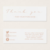 ソーシャルメディア挿入カードのご注文 (正面&裏面)