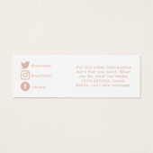 ソーシャルメディア挿入カードのご注文 (裏面)