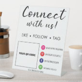 ソーシャルメディア標識テンプレート 台座サイン (インサイチュ)