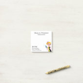 ソーシャルメディア清掃サービス小企業おもしろい ポストイット (デスク上)