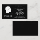 ソーシャルメディア精神衛生臨床心理学者 名刺 (正面/裏面)