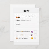 ソーシャルメディア絵文字バルミツワーまたはバー(ユダヤ教の)バル・ミツバーRSVP 出欠カード (正面/裏面)