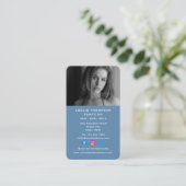 ソーシャルメディア美容師ビューティシアンバーティカル 名刺 (スタンド正面)