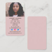 ソーシャルメディア美容師美容師垂直 名刺 (正面/裏面)