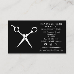 ソーシャルメディア美容院美容院 名刺