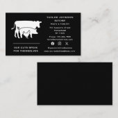 ソーシャルメディア肉肉市場カウピッグチキン 名刺 (正面/裏面)