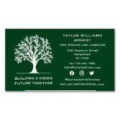 ソーシャルメディア芝生気に造園ツリーサービス マグネット名刺 (正面)