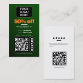 ソーシャルメディア製品の価格ラベル/販売プロモーションカード 名刺 (正面/裏面)