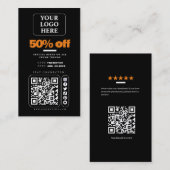 ソーシャルメディア製品の価格ラベル/販売プロモーションカード 名刺 (正面/裏面)