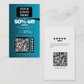 ソーシャルメディア製品の価格ラベル/販売プロモーションカード 名刺 (正面/裏面)