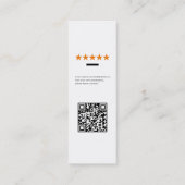 ソーシャルメディア製品ラベル/価格/販売プロモーションカード スキニー名刺 (裏面)