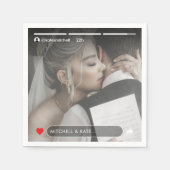 ソーシャルメディア記事の投稿写真結婚のナプキンス スタンダードカクテルナプキン (正面)
