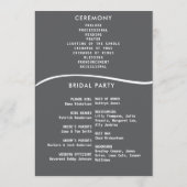 ソーシャルメディア記事の投稿結婚写真 プログラム (裏面)