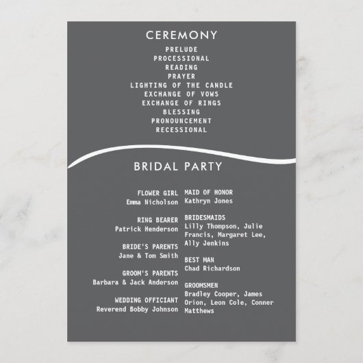 ソーシャルメディア記事の投稿結婚写真 プログラム (裏面)