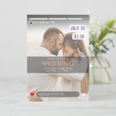 ソーシャルメディア記事の投稿結婚写真 招待状 (スタンド正面)