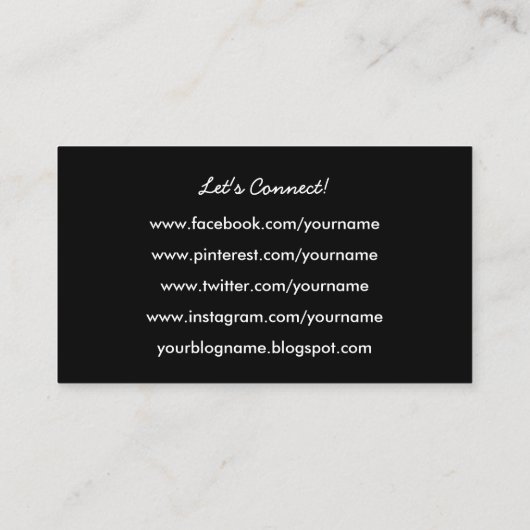 ソーシャルメディア訪問カーガーリード白弓 名刺 (裏面)