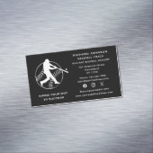 ソーシャルメディア野球コーチソフトボールインストラクター マグネット名刺 (インサイチュ)