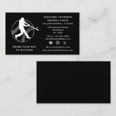 ソーシャルメディア野球コーチソフトボールインストラクター 名刺 (正面/裏面)