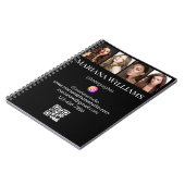 ソーシャルメディア4写真qrコード小規模企業 ノートブック (左側)