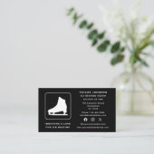 ソーシャルメディア アイススケート インストラクター スポーツコーチ 名刺 (スタンド正面)