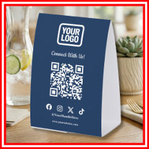 ソーシャルメディア | インスタグラム ネイビーブルー QR