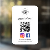 ソーシャルメディア ウィンドウクリング | インスタグラム フェイスブック QR ウィンドウサイン