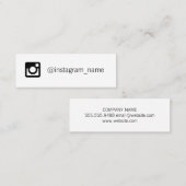 ソーシャルメディア スキニー名刺 (正面/裏面)