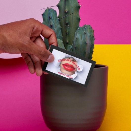 ソーシャルメディア、トレンディーメイクアップアーティストQRコード 名刺