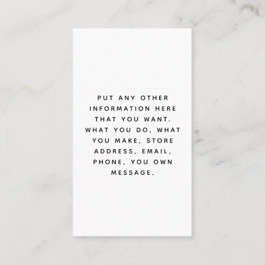 ソーシャルメディア、白黒の注文の挿入カード エンクロージャーカード (裏面)