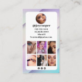 ソーシャルメディア、Instagramフォトコラージュ後を追メイ 名刺 (裏面)