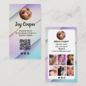 ソーシャルメディア、Instagramフォトコラージュ後を追メイ 名刺 (正面/裏面)
