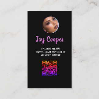 ソーシャルメディア、InstagramフォトコラージュQRcode 名刺