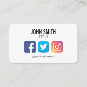 ソーシャルメディアFACEBOOK TWITTER INSTAGRAMのプロフィール 名刺