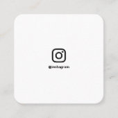 ソーシャルメディアInstagramの写真ミニマル写真 コーリングカード (正面)