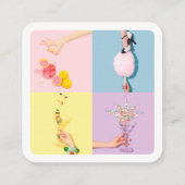 ソーシャルメディアInstagramの写真ミニマル写真 コーリングカード (裏面)