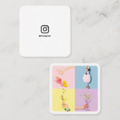 ソーシャルメディアInstagramの写真ミニマル写真 コーリングカード (正面/裏面)